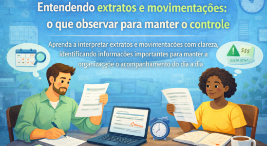 Entendendo extratos e movimentações