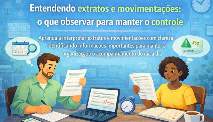Entendendo extratos e movimentações