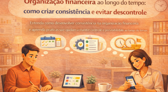 Organização financeira ao longo do tempo