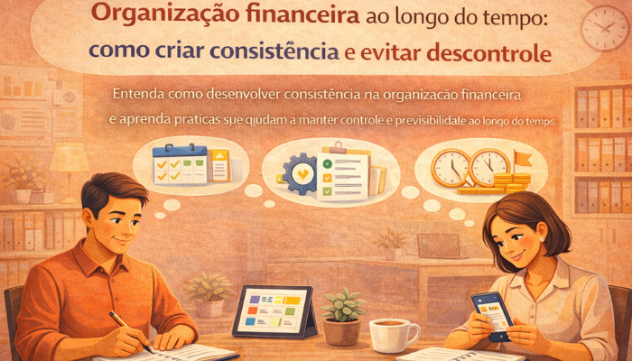 Organização financeira ao longo do tempo