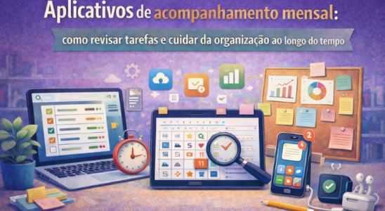 Aplicativos de acompanhamento mensal