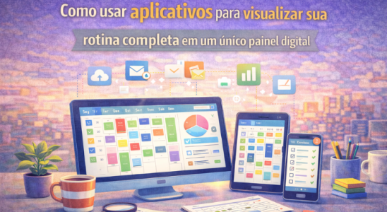 Como usar aplicativos para visualizar sua rotina
