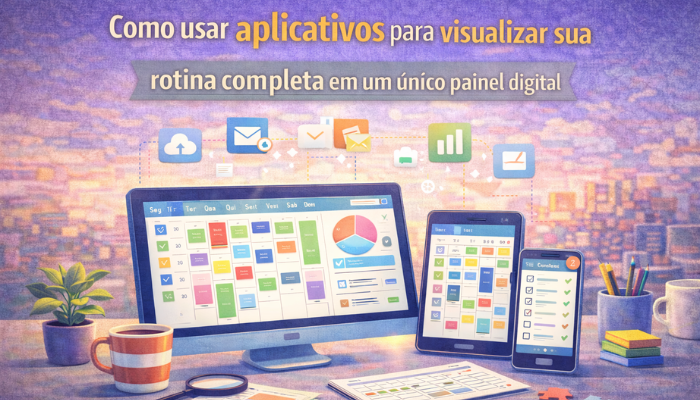 Como usar aplicativos para visualizar sua rotina